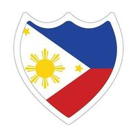 Flagge von Philippinen im Form. philippinisch Flagge im gestalten vektor