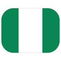 Nigerianer Flagge. Flagge von Nigeria im Design gestalten vektor