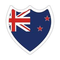 Neu Neuseeland Flagge im gestalten Flagge Neu Neuseeland im Form. vektor