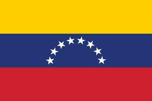 Flagge von Venezuela. Venezuela Flagge im Design Form. vektor