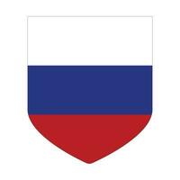 ryska flagga i form. flagga av ryssland i form. vektor
