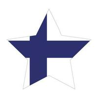 finland flagga i form. flagga av finland i form. vektor