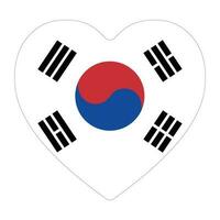 Flagge von Süd Korea im Form. Süd Korea Flagge im Form. vektor