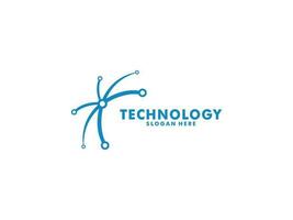 abstrakt Technologie Logo Vektor Vorlage