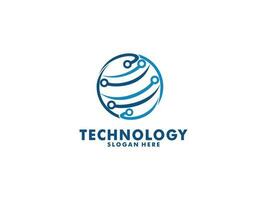 Technologie Logo Designs Konzept Vektor, Netzwerk Internet Logo Symbol, Digital Draht Logo vektor