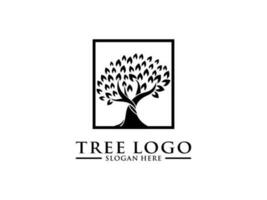 Baum Logo Vektor, Baum von Leben Logo Design Vorlage isoliert auf Weiß Hintergrund vektor
