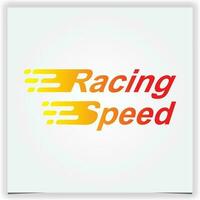 Rennen Geschwindigkeit Logo Prämie elegant Vorlage Vektor eps 10