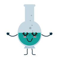 Chemiekolben Cartoon vektor
