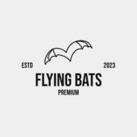 kreativ fliegend Fledermäuse Logo Design Konzept Illustration Idee vektor