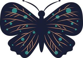 bunt Schmetterling Insekt natürlich Dekor Feier Frühling Jahreszeit Illustration Grafik Element Kunst Karte vektor