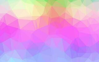 helle mehrfarbige, abstrakte polygonale Abdeckung des Regenbogenvektors. vektor