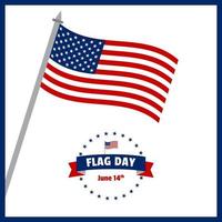 USA Flagge Tag kostenlose Vektor-Illustration vektor