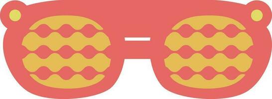 Sommer- Reise Element Strand Spaß bunt Sonnenbrille Illustration eben Symbol vektor