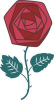 Rose Blume Illustration Design Grafik Element Kunst Karte vektor