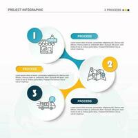 Infografik Design Element und Nummer 3 Optionen. vektor