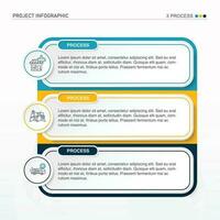 Infografik Design Element und Nummer 3 Optionen. vektor