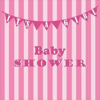 Baby Dusche es ist ein Mädchen Symbol Vektor Illustration Symbol