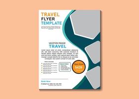 Vektor Geschäft Flyer Design und Broschüre Startseite Seite Vorlage zum Reise Agentur