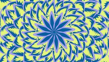 Illustration von ein Mandala Hintergrund mit ein Blau Muster vektor