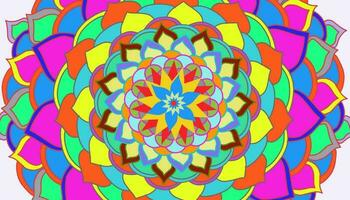 bunt Mandala Hintergrund Illustration vektor