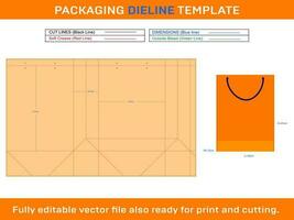 handla väska 32x12x41 centimeter Död linje mall vektor