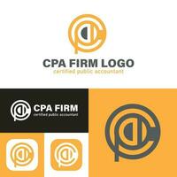 zertifiziert Öffentlichkeit Buchhalter. cpa Feste logo.vektor Illustration.minimal Symbol Stil. schwarz und Weiß Farbe.einzigartig, elegant, modern. vektor