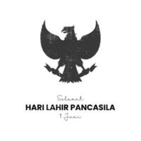 pancasila de fundament av indonesien vektor illustration bakgrund