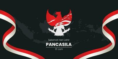 pancasila das Stiftung von Indonesien Vektor Illustration Hintergrund