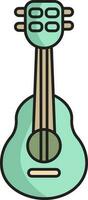 isoliert Gitarre Symbol im eben Stil. vektor