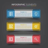 moderne Textfeldvorlage Banner Infografiken vektor