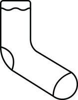 Illustration von Socken Symbol im Linie Kunst. vektor