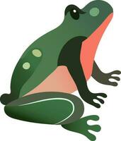 isoliert Frosch Symbol im Grün Farbe. vektor