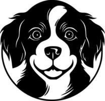 Hund - - minimalistisch und eben Logo - - Vektor Illustration