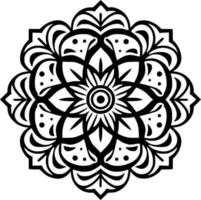 Mandala - - minimalistisch und eben Logo - - Vektor Illustration