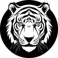 Tiger - - minimalistisch und eben Logo - - Vektor Illustration