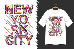 New York City-T-Shirt-Design vektor