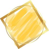 Aquarell goldenen Rahmen vektor