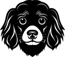 Hund - - minimalistisch und eben Logo - - Vektor Illustration