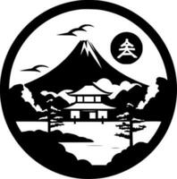 Japan - - minimalistisch und eben Logo - - Vektor Illustration