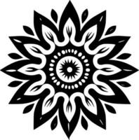mandala, schwarz und Weiß Vektor Illustration
