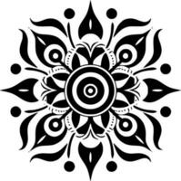 mandala, minimalistisch und einfach Silhouette - - Vektor Illustration