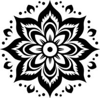 Mandala - - minimalistisch und eben Logo - - Vektor Illustration