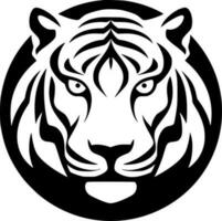 Tiger - - minimalistisch und eben Logo - - Vektor Illustration