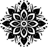 Mandala - - minimalistisch und eben Logo - - Vektor Illustration