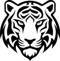 tiger - minimalistisk och platt logotyp - vektor illustration