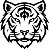 Tiger - - minimalistisch und eben Logo - - Vektor Illustration