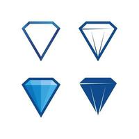 Diamant und Juwel Design Vektor Logo Vorlage Symbol