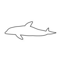 nautisch Delfin. Meer unter Wasser Tier. Vektor Illustration