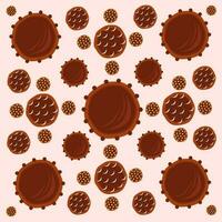 choklad bonbon tryffel vektor illustration för grafisk design och dekorativ element