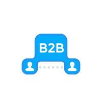 b2b Handels- und Marketingikone vektor